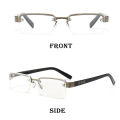 Reading Glasses Men HD Presbyopia Glasses Fashion Eyeglasses +1.0 To +4.0 Retro Glasses for Men. 