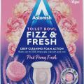 Astonish Toilet Bowl Fizz & Fresh Tabs Pink Peony Fresh. 