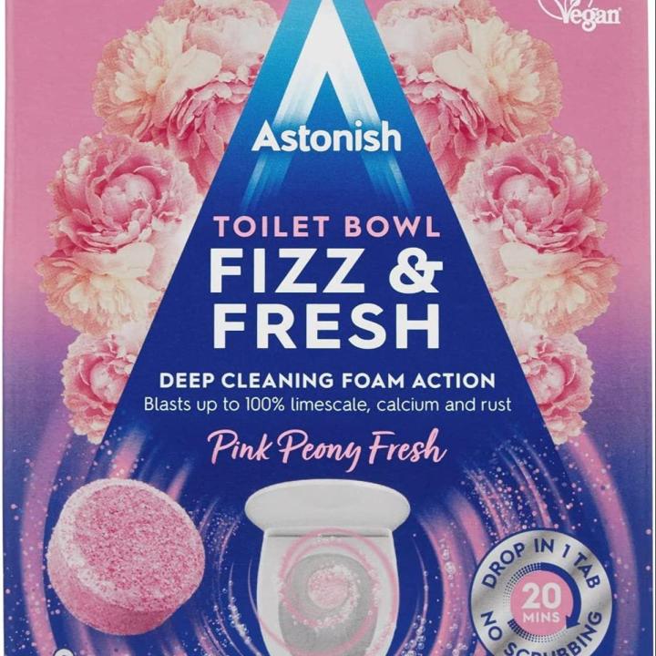 Astonish Toilet Bowl Fizz & Fresh Tabs Pink Peony Fresh