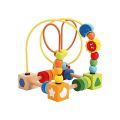 Baby Kids Wooden Toy Stacking Ring Rainbow Tower for Early Educational Toy for kids Rainbow Stacking Rings Tower Toy. 