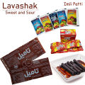 20 Pcs Set Persian Lavashak 10 Fruit Leather Roll Sheets Sweet and Sour Layer 5 Tamil Imli Sauce 5 Churan Chat Masala Irani Imli Strips Khati Methi Powder Chooran Chaat Viral Choran Rolls Taili lava Shak Box Recipe Souce Candy Sheet Snack Ready to Eat. 