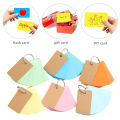 90-100 Sheets/Pack Flash Cards Blank Study Cards With Binder Ring Mini Blank Study Cards Memo Card DIY Note Book Message Card. 