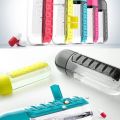 【FUN LIVE】 Water Bottle Tumbler 7 Days Pill Box 2 In 1 Pill Vitamin Storage Bottle Convenient Multifunctional Water Bottle. 