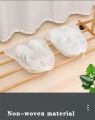 Pack of 05 -  Non-woven Shoe Bag Drawstring Storage Bag Small White Shoes Dustproof and Yellow Proof Air Drying Bag Travel Shoe Cover. 