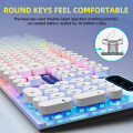 Original 3-in-1 Wired RGB Gaming Combo: Backlit Keyboard with FN Shortcuts - Mouse & Mouse Pad Set for PC/Laptop (Black and White)  104 keys -By Panorama. 