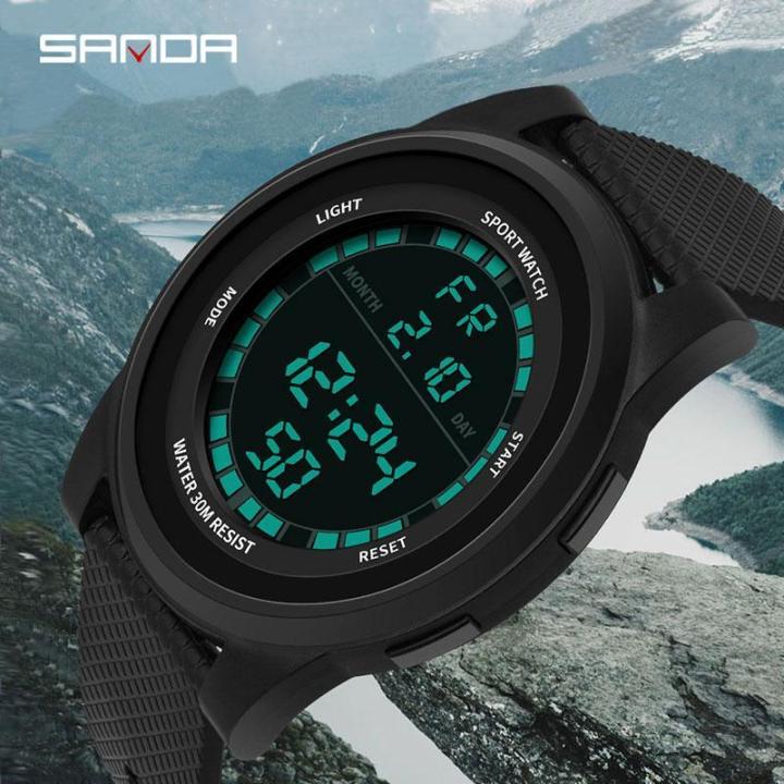 Digital slim waterproof watch for u