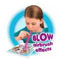 Cooky Amazcolor Blo Pens Animal Set Pack of 10 Blow Pen, 6 Reusable Stencils Non-Toxic, Washable Art and Craft Material. 