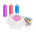 Crystal Glass Candle Holders  -  Feng Shui Home Decor Big Tealight Candle Stand. 