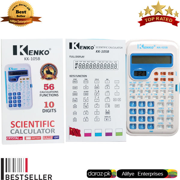 KENKO%20Scientific%20Calculator%20KK-105B%20function%20with%20time%20student%20calculator%20Multi%20Colour%20-%20Image%203