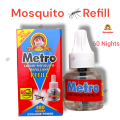 Metro Mosquito Killer Liquid Refill 30 Nights Repellent (25 ml) -  240 Hours  Pack of 12 Refills with  One Metro  Mosquito Killer Liquid Refill 60 Nights (45  ml ) Free. 