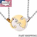 Us Stock Uloveido Matching Cat Necklace Pendant For Men Women Couple Necklace Pendant Stainless Steel Jewelry Sn156. 