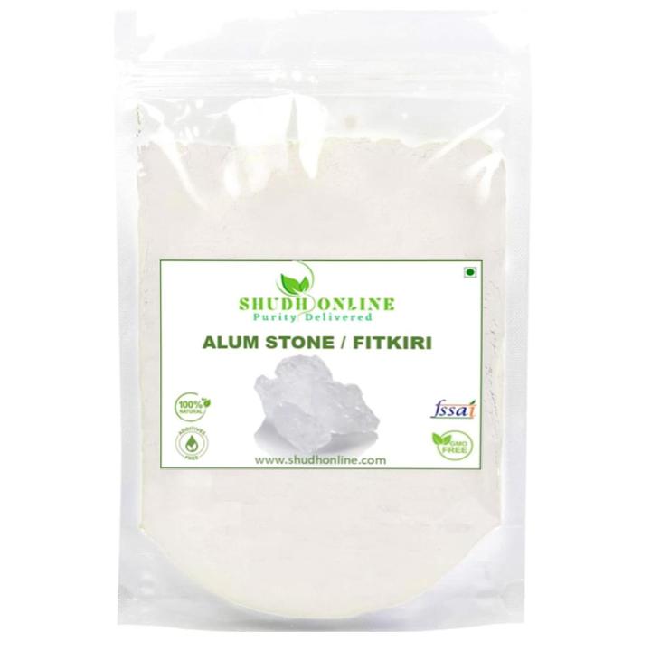 Fitkiri Alum Powder, Patika (100 Grams) Phitkari for Water purification for facetion, Vastu, Shaving, Skin, Teeth, and Plants