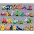 24Pcs/Set 4cm Pokemon Toys Pikachu Eevee All Different Kinds Action Toy Figures Model Toys Collection for Children Gift. 