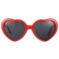 Fashion Funny Summer Love Heart Shape Sunglasses Yellow. 