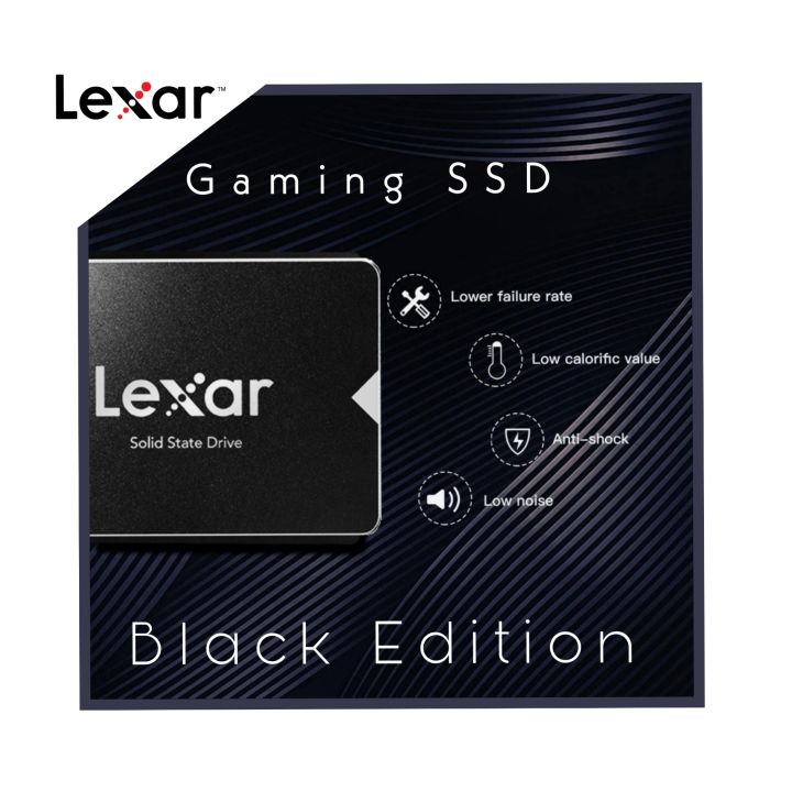 Lexar SSD 128GB For Computers and Laptops Black Gaming Edition