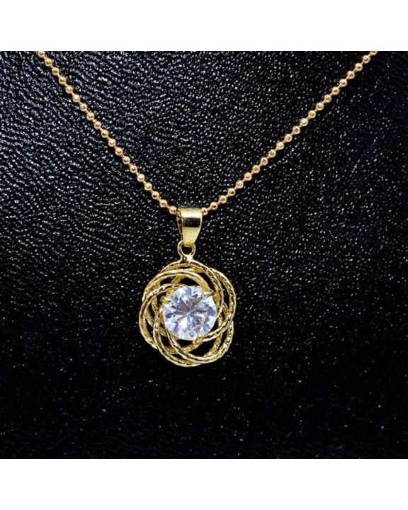 Small Fancy Pendant with Zircon Stone