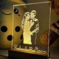 Customize 3D illusion lamp, Night Lamp, Decoration Piece, Customized Photo lamp, Customised gifts Golden Colour. 