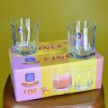 GLASS WATER PACK OF 6 PCS 300 ML WATER CAPACITY GLASS TOYO. 