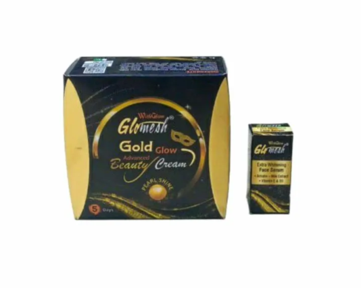 2 in 1 glomesh gold glow beauty cream + glomesh Serum Excellent whitening cream