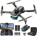 P14 Pro Drone with Dual Camera,GPS,WIFI VR RC Drone, HD 4K Foldable 90° Adjustable Lens, One Key Take Off/Land,Intelligent 360° Obstacle Avoidance, Carrying Case,Auto Return,RC Quadcopter, Altitude Hold, Headless Mode,360° Flip,Toys Gifts for Kids, Adults. 