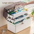 Medical kit Household Large capacity multi-layer storage box Large plastic first aid kit Household emergency medicine kit. 