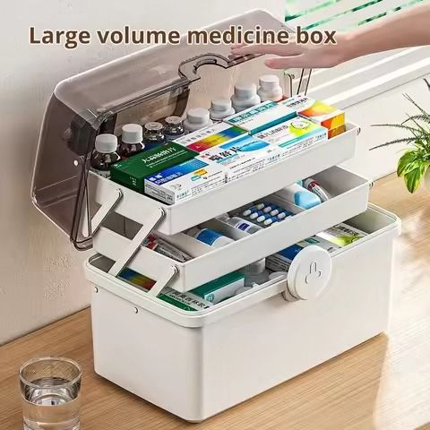 Medical%20kit%20Household%20Large%20capacity%20multi-layer%20storage%20box%20Large%20plastic%20first%20aid%20kit%20Household%20emergency%20medicine%20kit%20-%20Image%204