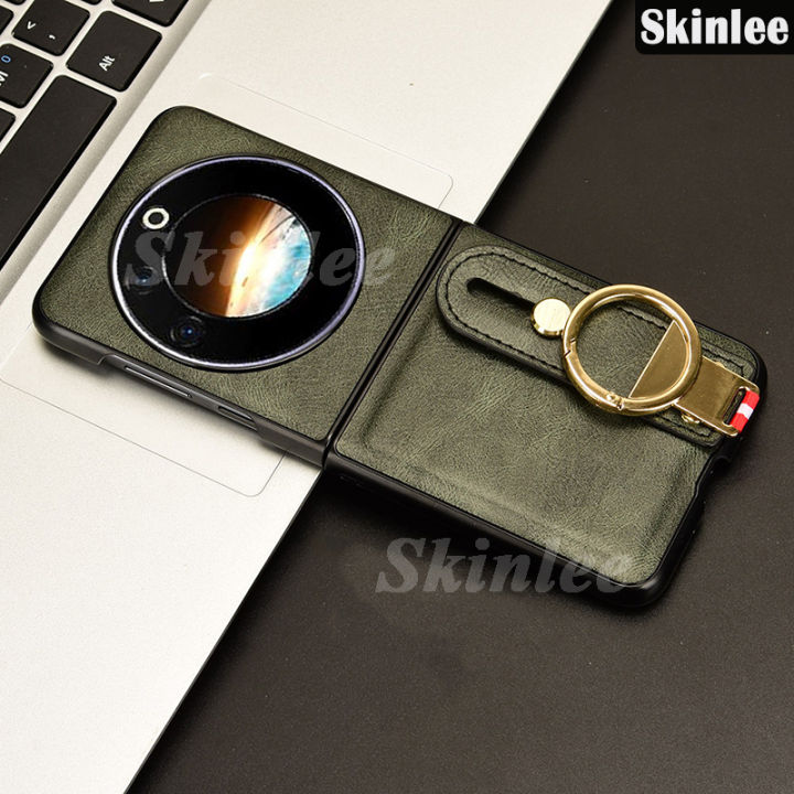 Phone case For Tecno Phantom V Flip Back cover Leather Ring Holder Snap-on Hybrid PC+TPU Full Protection for Tecno Phantom V Flip Cover cases