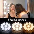 Hollywood Style Vanity Mirror Lights Kit, Adjustable Color and Brightness with 14 LED Light Bulbs, Lighting Fixture Strip for Makeup Vanity Table Set in Dressing Room (Mirror Not Include). 