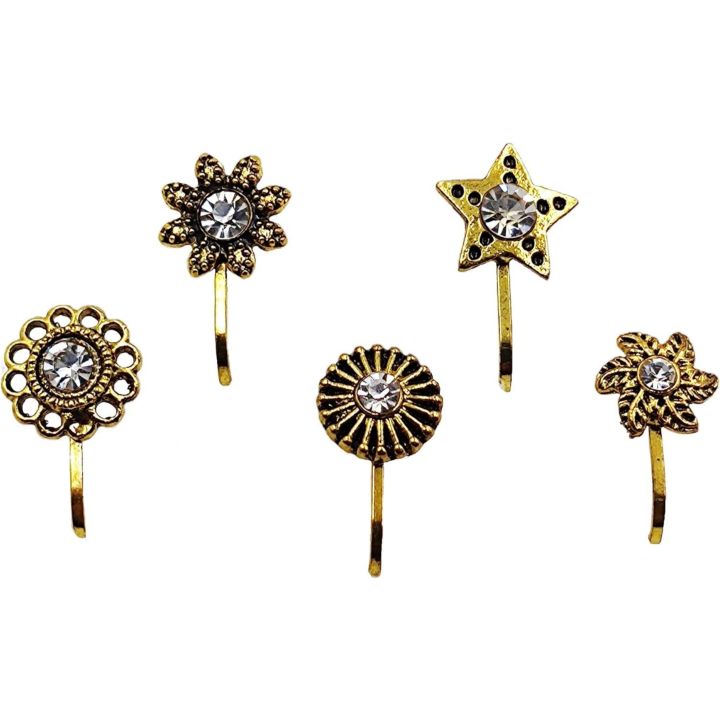 Oxidized%20Silver%20Handmade%20Nose%20clip,%20Nose%20Pin,%20Nose%20Rings%20&%20Stud%20for%20women/%20Body%20Jewellery/%20Non-Piercing%20Nose%20Pin%20floral%20nospin%20-%20Image%207