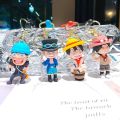 New One Piece Keychain Luffy Zoro Usopp Nami Skull Anime Action Figures PVC Toys Keyring keychain Pendant Kids Birthday GiftsBasketball. 