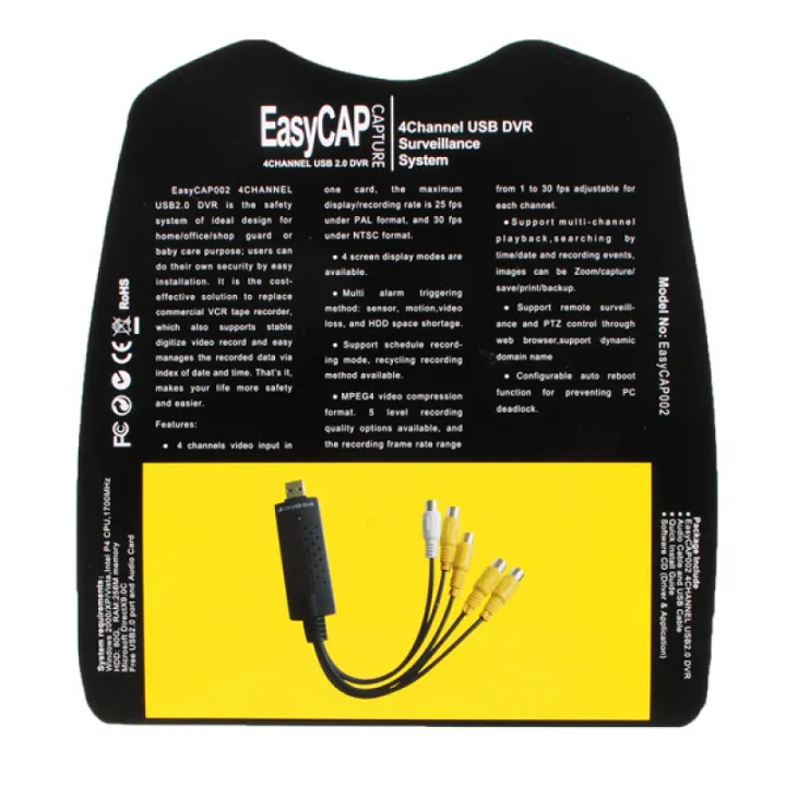USB%202.0%20Easycap%204%20Channel%20,%204CH%20DVR%20CCTV%20Camera%20Audio%20Video%20Capture%20Adapter%20Recorder%7C%20DIY%20HUB%20-%20Image%209