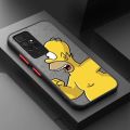 Bart Simpson Cartoon Homers Matte Case For Xiaomi Redmi Note 11S 8 Pro 12 5G 9S 13 Pro 8T 11Pro Plus 7 12S 10 13 9 Fundas Cover. 