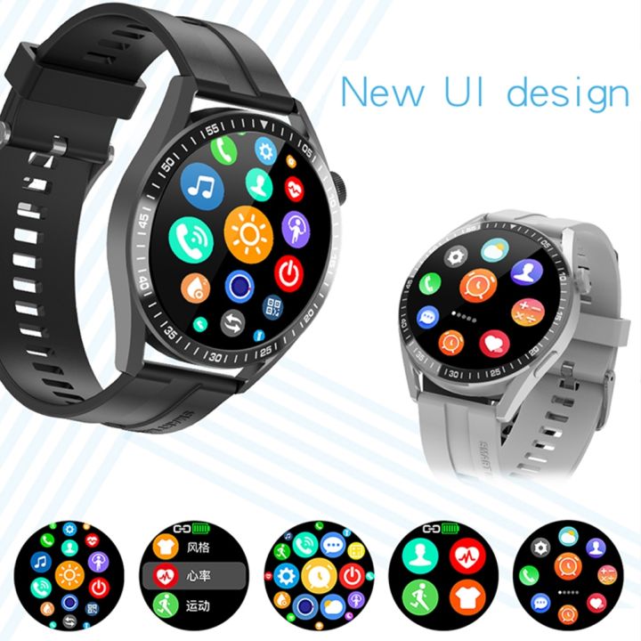 【Hot Sale+Ready Stock +FREE Shipping+COD 】Smart Watch WH8-A Disc 1.32 Bluetooth Call Zinc Alloy Electroplating Shell Sleep Pedometer Information Waterproof Sports Fitness Round Bracelet Magnetic Suction