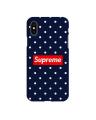iPhone X Supreme dots Printed Design-096 Hard Back Cover. 
