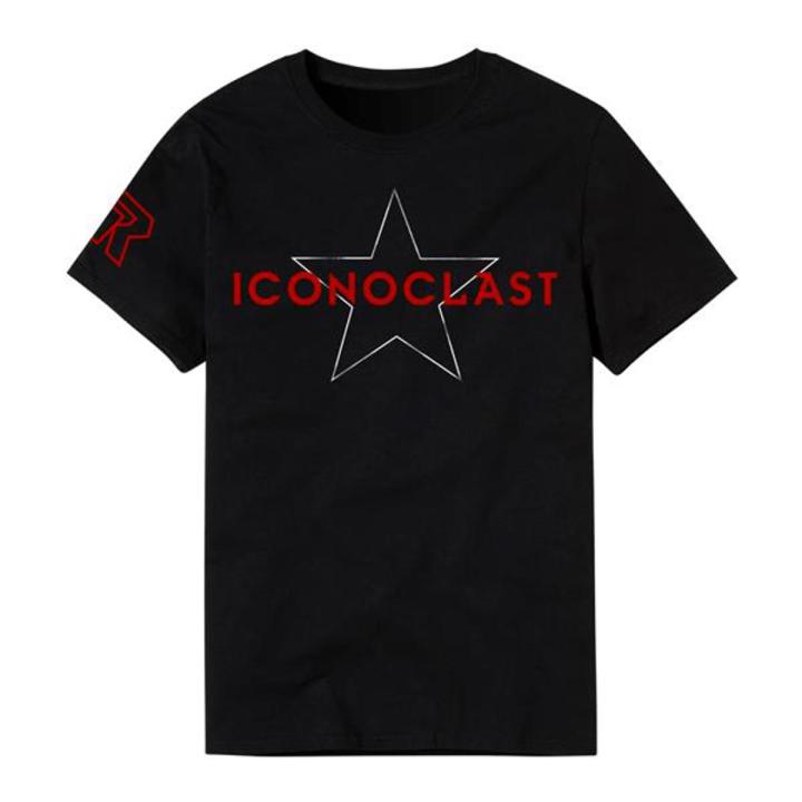 Edge "Iconoclast" Black Cotton T Shirt For Men