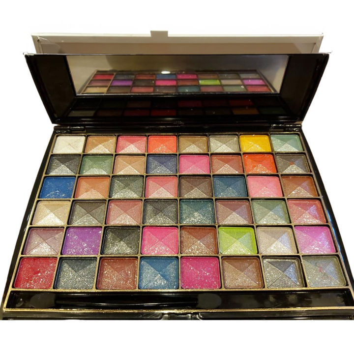 48 Colors Eyeshadow Palette Mate Shimmer Water Proof Long Lasting Glitter Eyeshadow Powder Eyes Cosmetic Kit