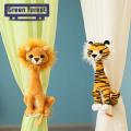 Green forest Animal Plush Doll Built-in Plastic Steel Cute Stuffed Tiger Cat Puppy Lion Toy. 