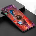 Arcane-Girl Jinx Anime Phone Case For Samsung Galaxy S23 S21 S20 FE S24 S22 Ultra S10E S10 S9 S8 Plus Black Silicone Cover. 