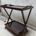 Portable Wooden Folding Table Double Portion Double Top. 