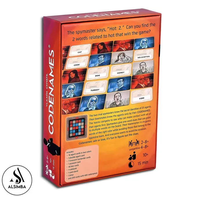 Codenames Pictures – Englische Ausgabe, Für 2–8 Spieler, Ab 10 Jahren, Mit Bildkarten