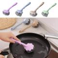 Stainless Steel Scrubbers with Handle Flower Shaped Cleaning Brush Steel Scrubbers Dish /Coffeemaker/Sink Brushes Kitchen Cleaning Tool. 