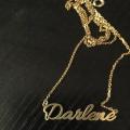 Personalized Gift 18K Gold Plated Name Necklace. 