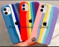 Rainbow Case For Apple iPhone 11 Soft Silicon Back Cover (Rainbow). 