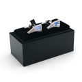 Aurvora 【Quality Pure Copper】Personality Fun Men's Sports Jewelry New England Patriots Olive Team Cufflinks. 