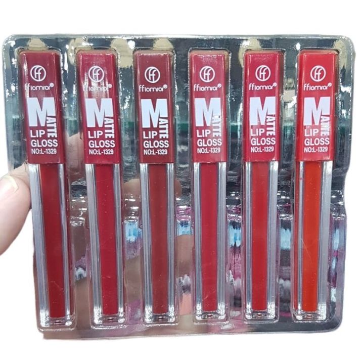 6%20pcs%20Nude%20Red%20Matte%20Lipgloss%20Liquid%20Lipstick%20Set%20of%206%20Shades%20Matte%20Nude%20Colors%20Lip%20Sticks%20-%20Image%202