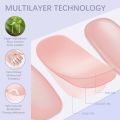 16Tips Semi Cured Gel Nails Wraps Fashion Transparent Clear Solid Color Manicure Decals UV LED Lamp Needed Gel Nail Art Stickers. 