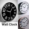 High Quality New Wall Clock -  Modern 13 inch Wall Clock  Non-Ticking Design for Bedrooms, Living Rooms & Offices with 3D numbers - Stylish Quartz Timepiece for Home Décor – Quiet, Minimalist, Battery-Operated Clock – Perfect for Any Space - Wall Clock. 