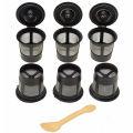 6Pcs Reusable Coffee Pod Filters Mesh Holder Replacements for Keurig K-Cup. 