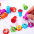Children DIY Stamp Toy Cartoon Princess Self-ink Stamps Art Animal  Rubber Craft School Children Party Toys Set for Kids. 