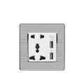WBM Smart Universal 2100mA 5V 2 USB Wall Socket 2 USB Ports 10A EU Plug Timing APP Mobile Phone Button Panel Work With all home appliances. 